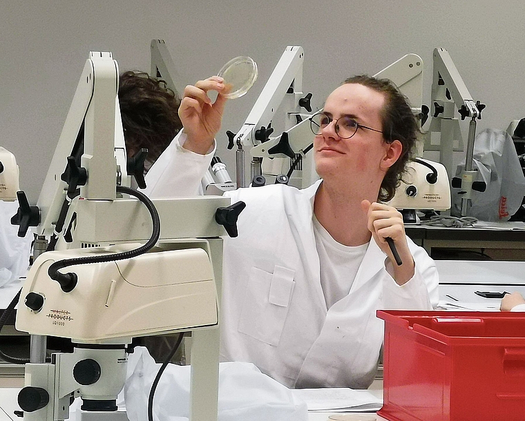 Der Schöftler Kantischüler Benjamin Meyer mag die Molekularbiologie.Bild: ZVG