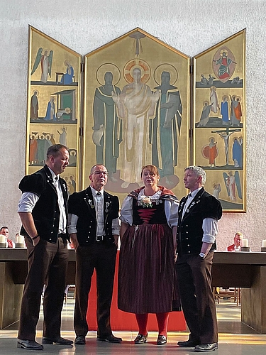 Das Baselbieter Soloquartett «Windstill». Das Baselbieter Soloquartett «Windstill».