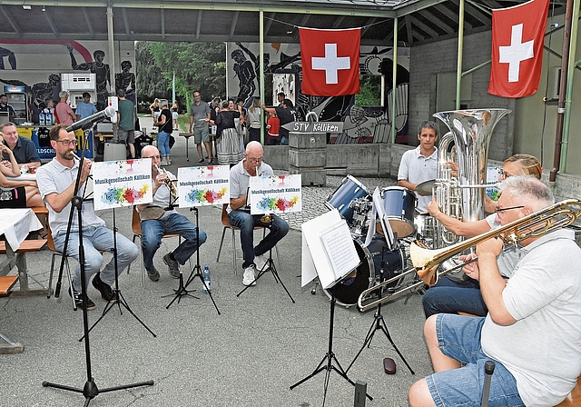 Die Musikgesellschaft Kölliken gehört zur Bundesfeier wie ein Cervelat.