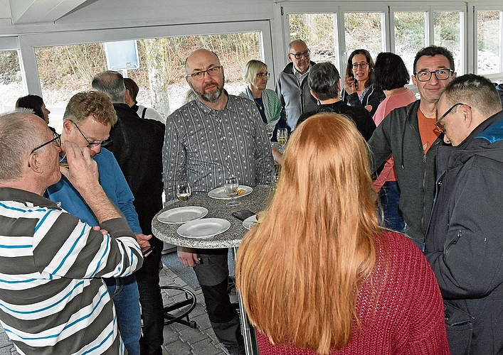 Die Stimmung war verständlicherweise nicht so locker wie bei früheren Neujahrsempfängen.