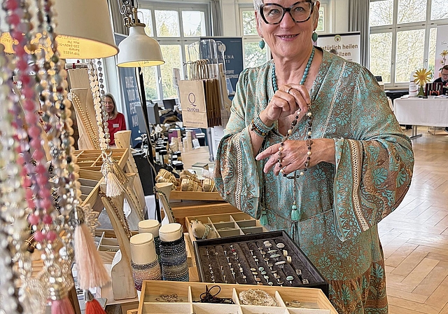 Esther Suter hatte viele Kontakte und spannende Gespräche an der Sebim-Jahrestagung im Bullingerhaus Aarau.Bild: zVg.