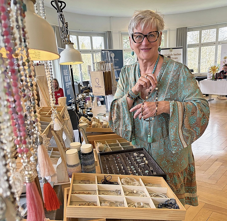 Esther Suter hatte viele Kontakte und spannende Gespräche an der Sebim-Jahrestagung im Bullingerhaus Aarau.Bild: zVg.