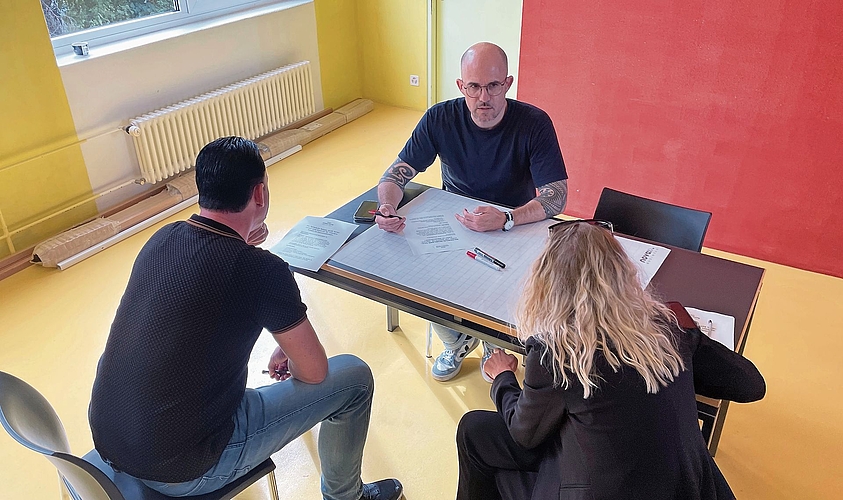 Gruppenarbeit im Rahmen des Lehrgangs Freiwilligen-Koordination. Bild: benevol Aargau Gruppenarbeit im Rahmen des Lehrgangs Freiwilligen-Koordination. Bild: benevol Aargau