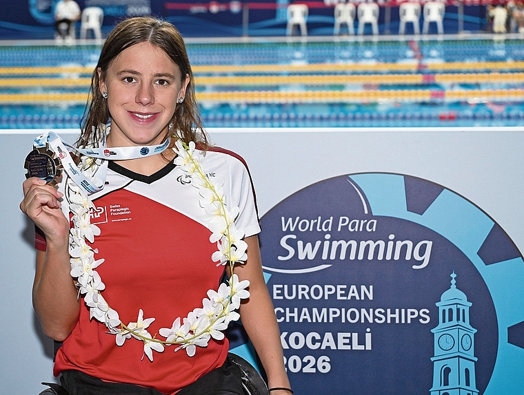 Bei jedem Einzelstart gewann Nora Meister eine Medaille.Bild: Augusto Bizzi