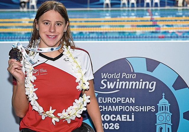 Bei jedem Einzelstart gewann Nora Meister eine Medaille.Bild: Augusto Bizzi