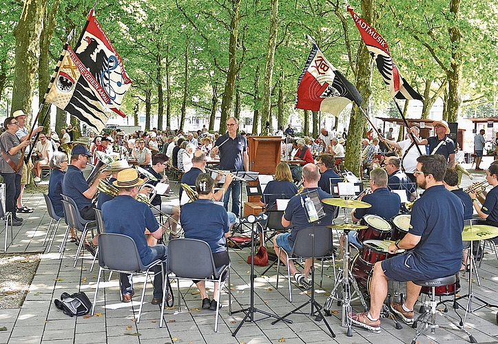 Der Auftritt der «Ferien-Formation» der Stadtmusik Aarau wusste an der Bundesfeier zu begeistern.