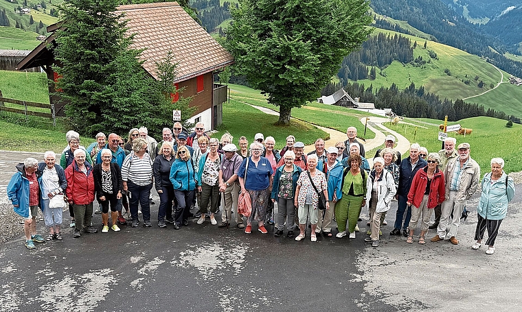 Gruppenbild beim Ausflug «Leerau».Bild: zvg