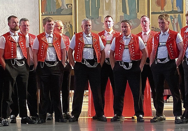 Ostschweizer Spitzenformation: Der Jodlerklub Herisau-Säge.Bild: Daniel Willi