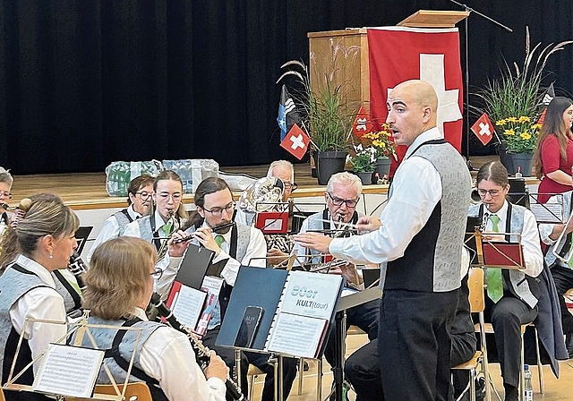 Die Musikgesellschaft Gränichen unterhielt das Publikum mit bekannten Klängen.