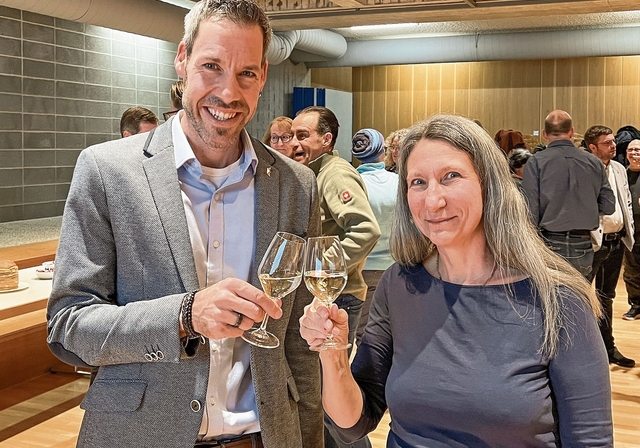 Schulleiter Jonathan Stalder (auch zuständig für die Schulsozialarbeit) mit der Leiterin der Schulsozialarbeit Christine Sommerfeldt.