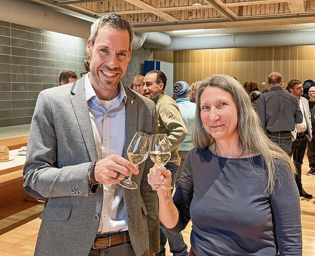 Schulleiter Jonathan Stalder (auch zuständig für die Schulsozialarbeit) mit der Leiterin der Schulsozialarbeit Christine Sommerfeldt.