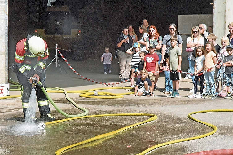 Mit der Wasserabgabe sparte die Feuerwehr Kölliken aufgrund der anhaltenden Trockenperiode.