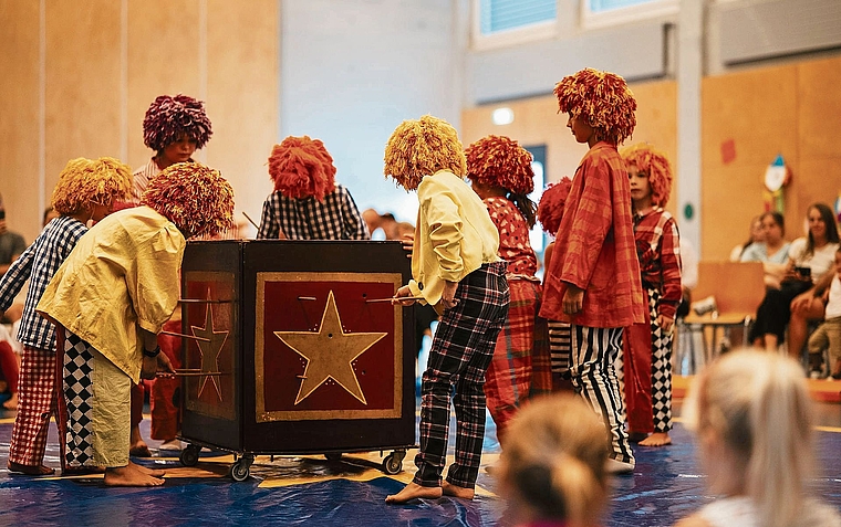 Die Kinder konnten verschiedene «Zirkus-Disziplinen» ausprobieren.Bild: zvg