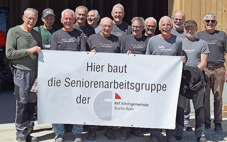 Die Seniorenarbeitsgruppe aus Buchs leistete einmal mehr ganze Arbeit.Bild: zvg