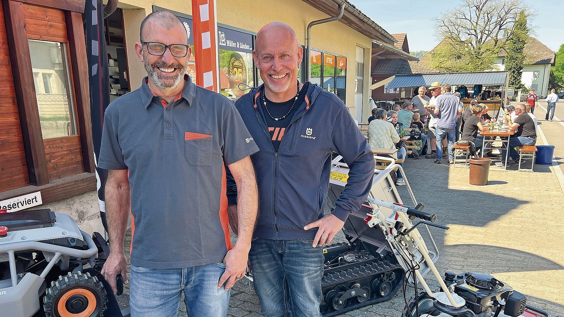 Die beiden Geschäftsführer und Gastgeber: Daniel Wälti (links) und Markus Lüscher.