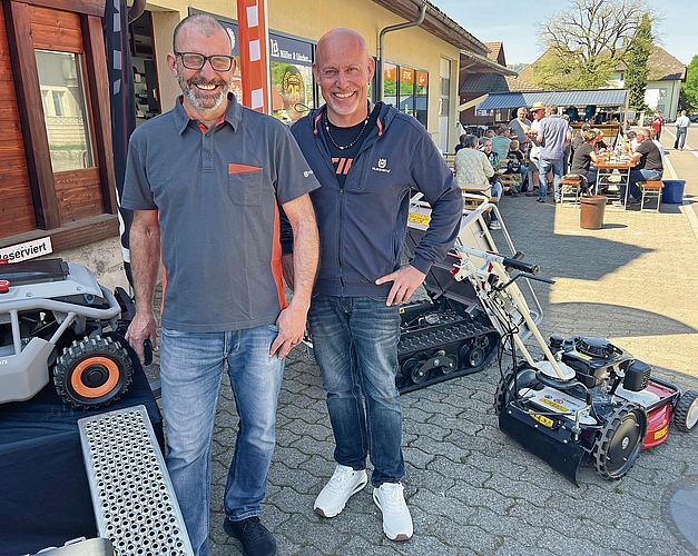 Die beiden Geschäftsführer und Gastgeber: Daniel Wälti (links) und Markus Lüscher.