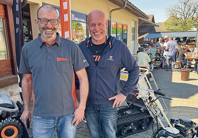Die beiden Geschäftsführer und Gastgeber: Daniel Wälti (links) und Markus Lüscher.