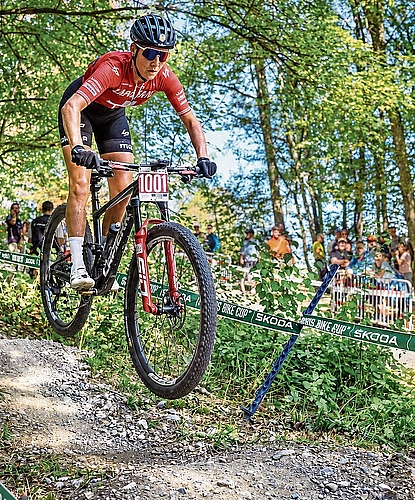 Nicole Koller zeigte beim Saisonfinale in Gränichen eine souveräne Leistung. Mit ihrem Tagessieg sicherte sich die Schweizer Meisterin auch den Gesamtsieg im Škoda Swiss Bike Cup. 