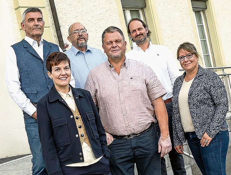 Der neu formierte Gemeinderat von Uerkheim hat die Ressorts verteilt.Bild: ZVG