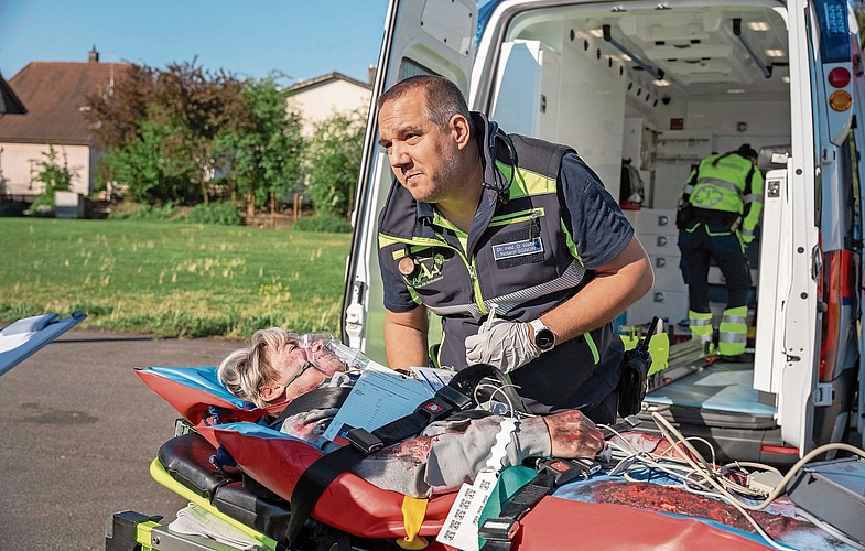 Es gab 70 Figuranten, die als Verletzte oder betroffene Personen eingesetzt wurden.