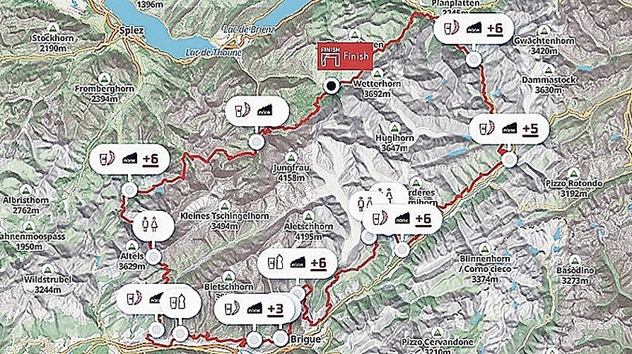 261 Kilometer, rund 18’0000 Höhenmeter und vier Tage unterwegs.Bilder: ZVG 261 Kilometer, rund 18’0000 Höhenmeter und vier Tage unterwegs.Bilder: ZVG