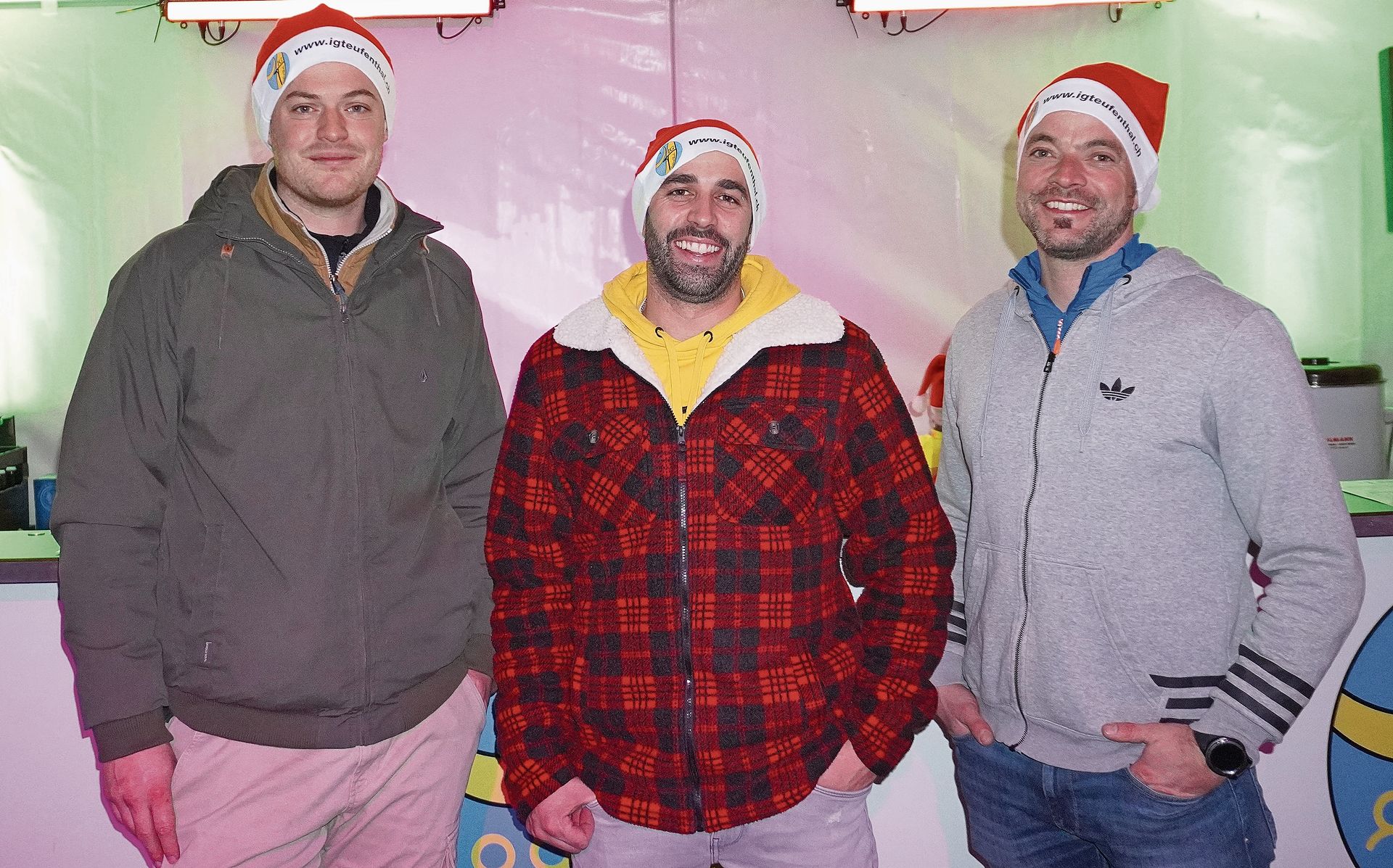 Ein Teil des frischgewählten Vorstandes: Tim Knörr, Daniel Meyer und Kilian Rüede (von links).Bilder: Melanie Köchli