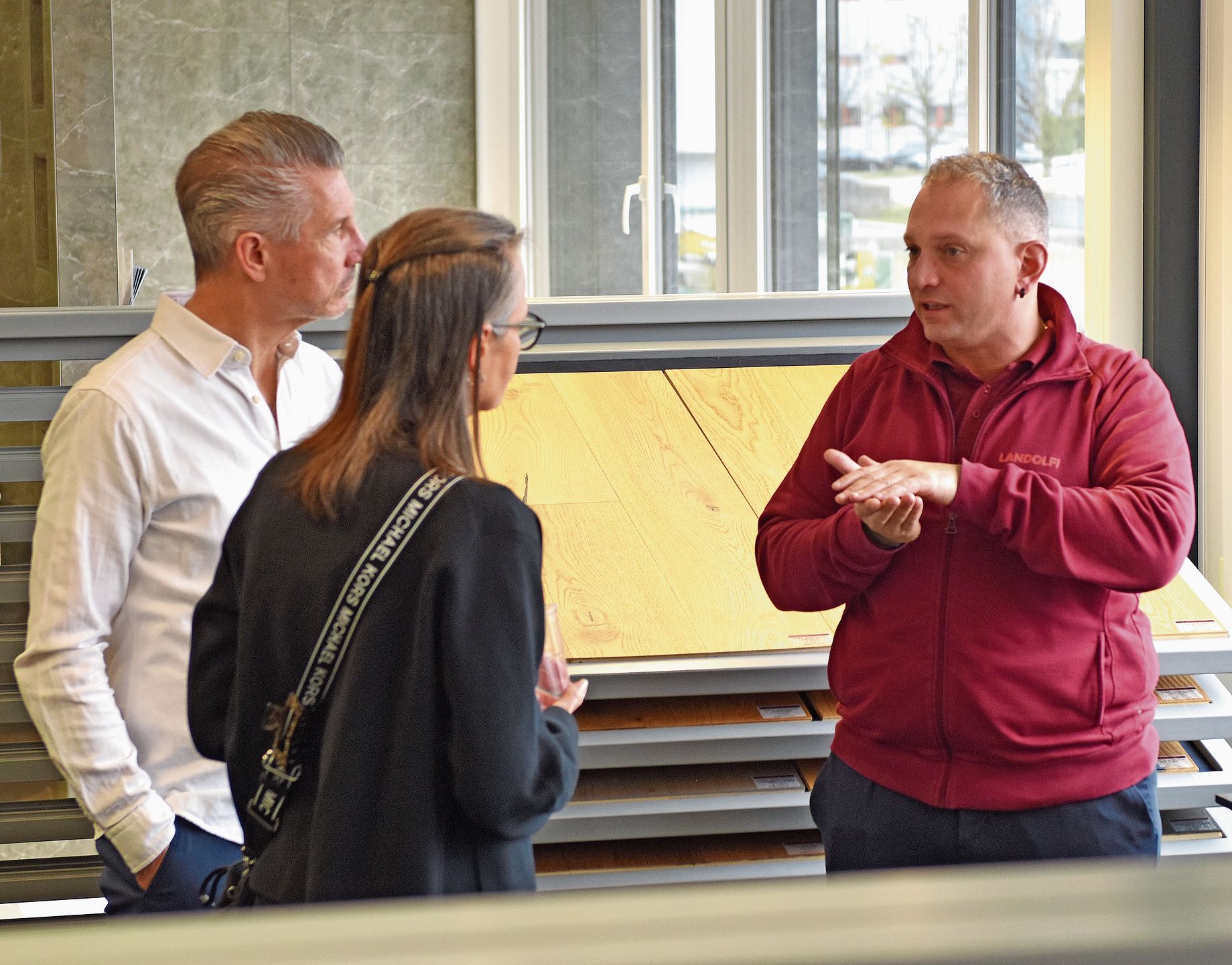 Kompetente Beratung im Bereich Innenausbau stand den Besucherinnen und Besuchern während des Anlasses offen.