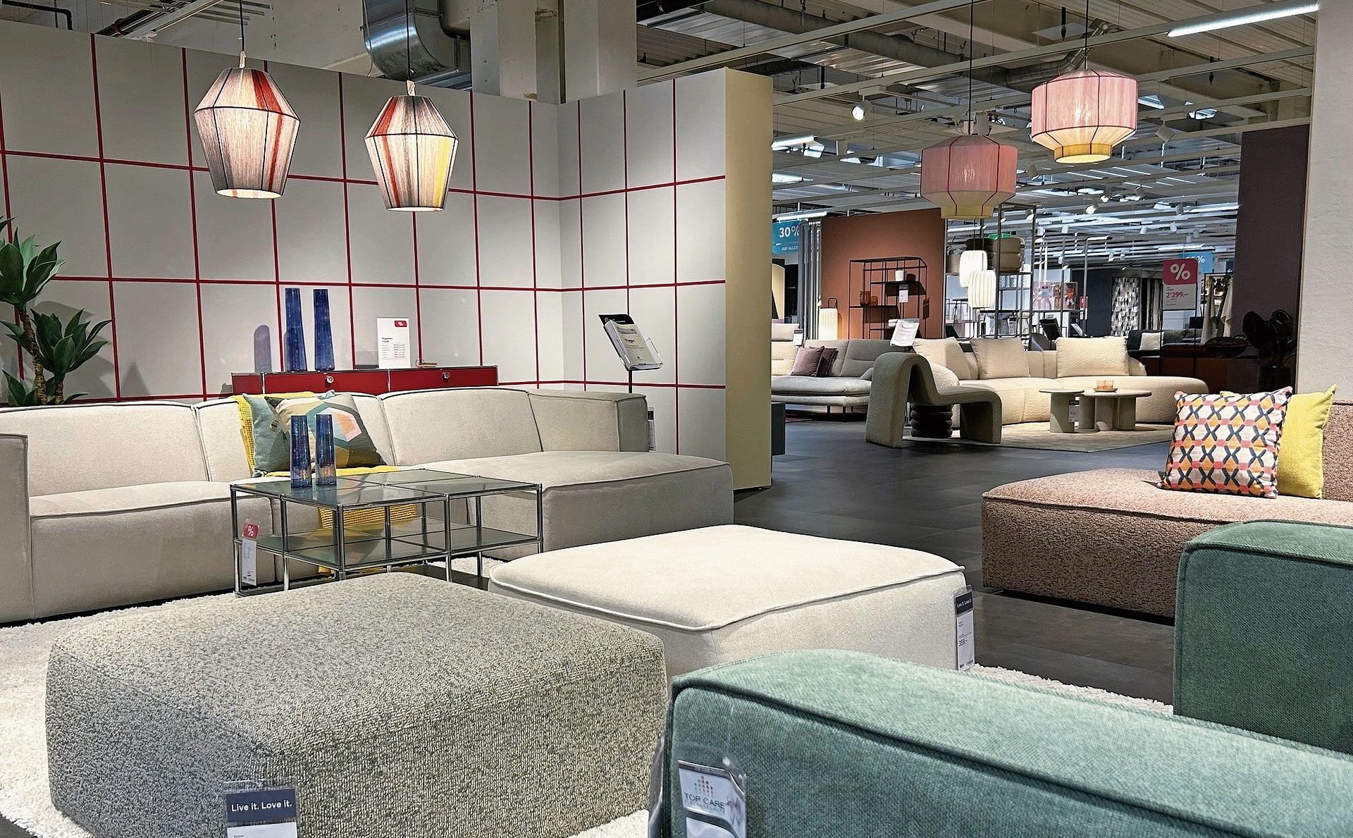 Die Ausstellung bietet reichlich Inspiration für neue Wohnideen.