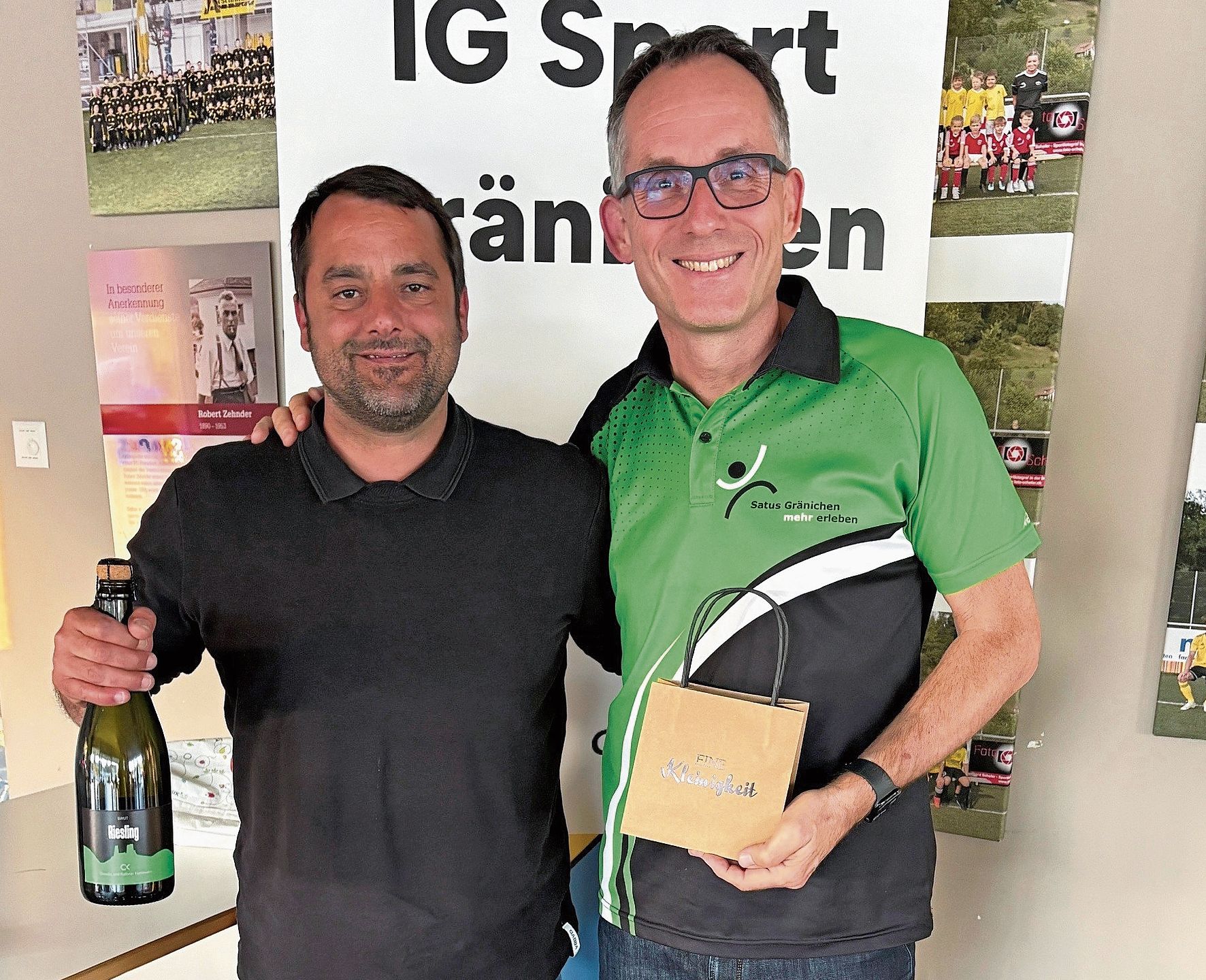 Abtretende Vorstandsmitglieder Christian Stirnemann (links) und Beat Steiner.