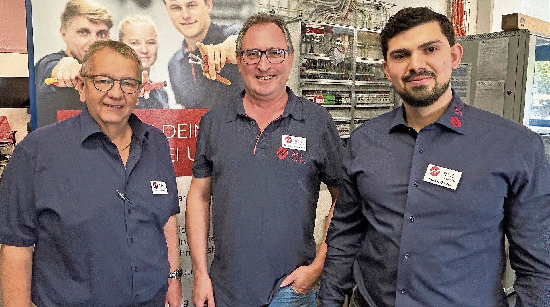 Das Führungstrio des Clever-Tags in Aarau: (v. l.) Bruno Steinger, Berufsbildner RSK Sursee, Beat Schertenleib, Berufsbildner RSK Aarau, und Ruben Garcia, Geschäftsleiter RSK Aarau. Das Führungstrio des Clever-Tags in Aarau: (v. l.) Bruno Steinger, Berufsbildner RSK Sursee, Beat Schertenleib, Berufsbildner RSK Aarau, und Ruben Garcia, Geschäftsleiter RSK Aarau.