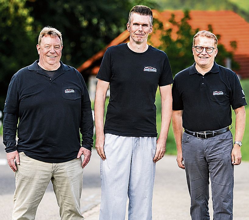 Mit viel Herzblut engagieren sich Alain Martin, Marc Buchser und Roger Lehner (von links) im Vorstand des Vereins Bergrennen Reitnau und organisieren den Traditionsanlass bereits zum dritten Mal gemeinsam.Bild: Remo Conoci Mit viel Herzblut engagieren sich Alain Martin, Marc Buchser und Roger Lehner (von links) im Vorstand des Vereins Bergrennen Reitnau und organisieren den Traditionsanlass bereits zum dritten Mal gemeinsam.Bild: Remo Conoci