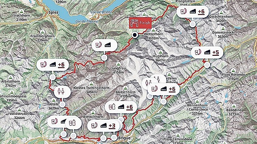 261 Kilometer, rund 18’0000 Höhenmeter und vier Tage unterwegs.Bilder: ZVG 261 Kilometer, rund 18’0000 Höhenmeter und vier Tage unterwegs.Bilder: ZVG
