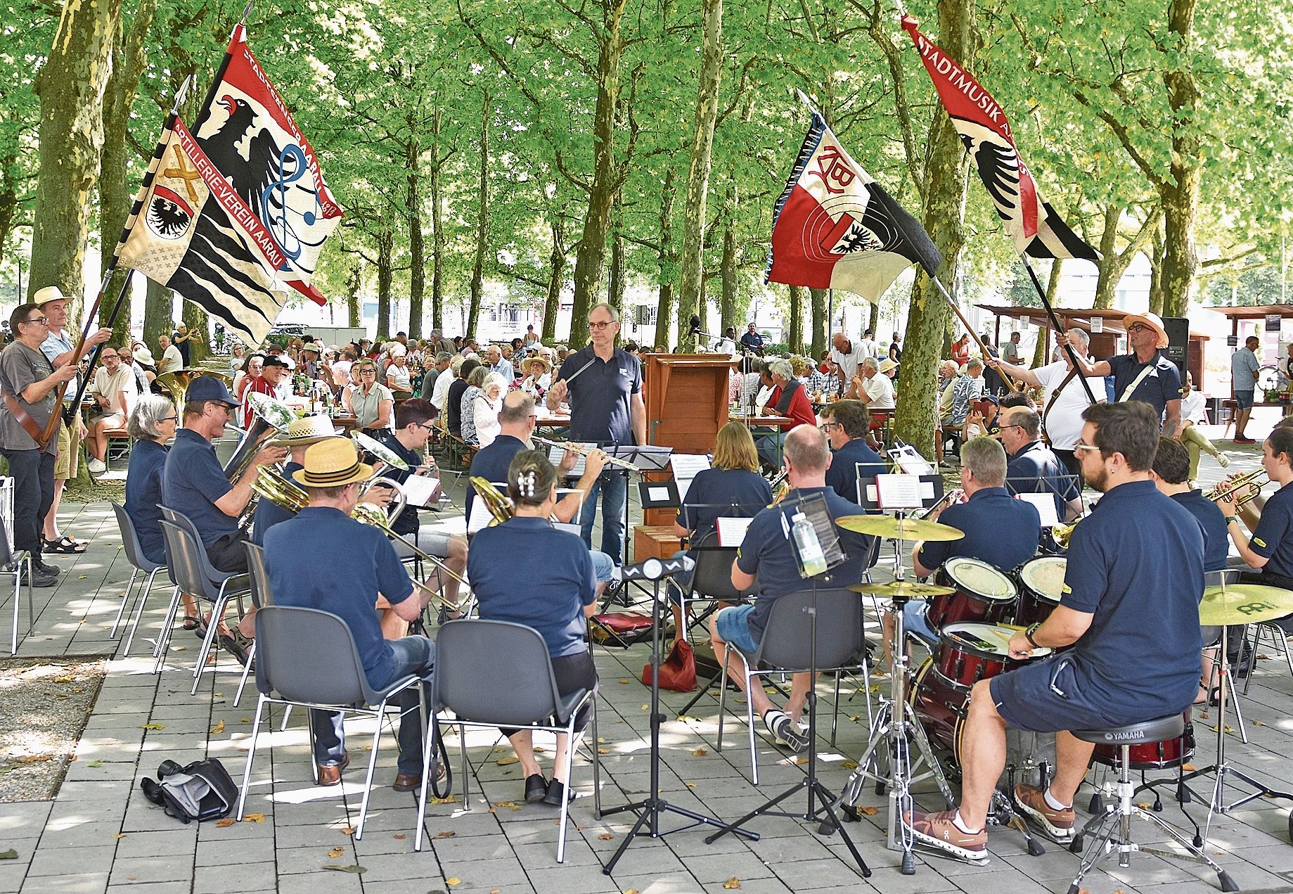 Der Auftritt der «Ferien-Formation» der Stadtmusik Aarau wusste an der Bundesfeier zu begeistern.