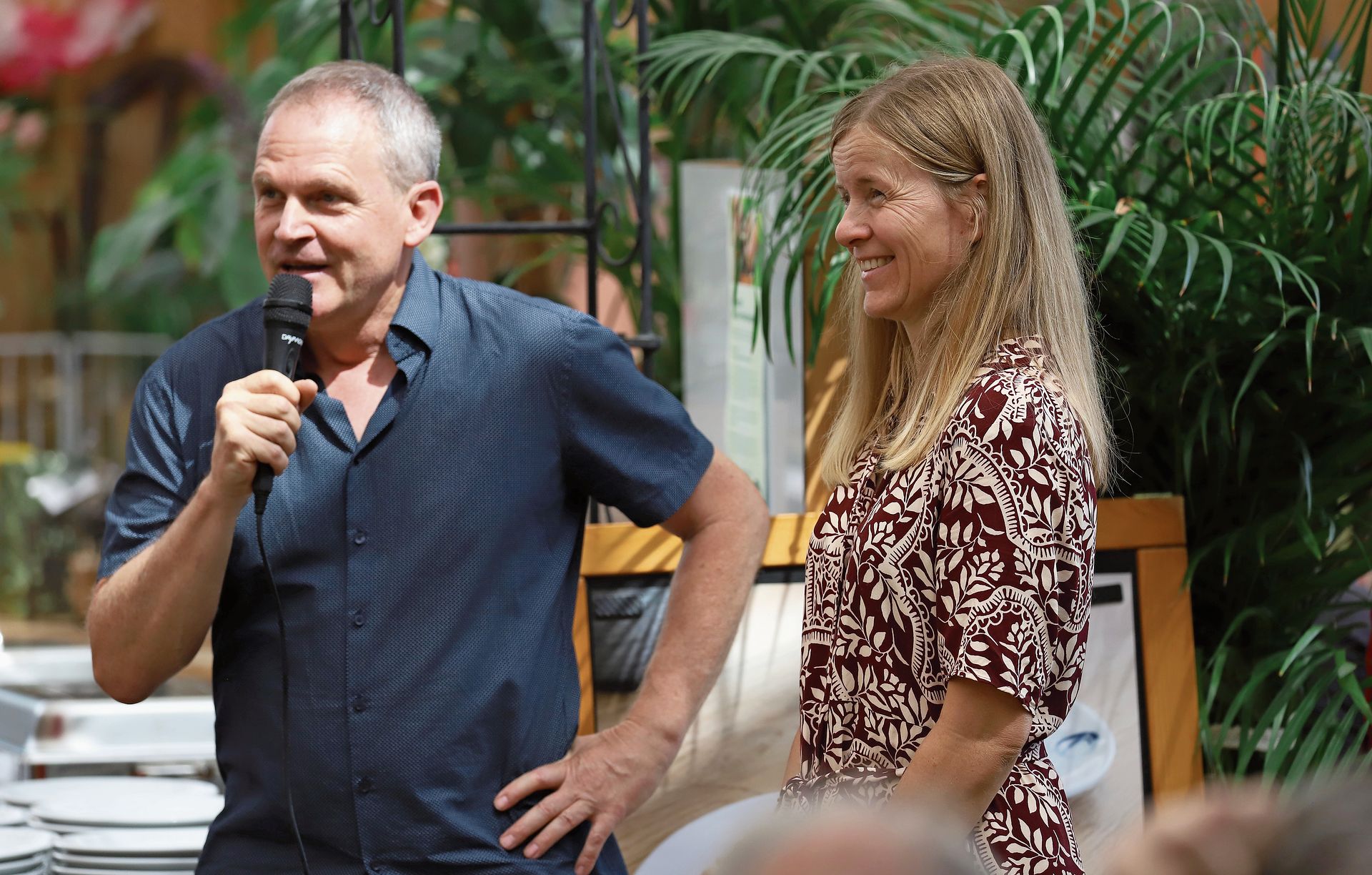 Gastgeber beim Mittagshalt in Hirschthal: Adrian und Yvonne Huber. Gastgeber beim Mittagshalt in Hirschthal: Adrian und Yvonne Huber.