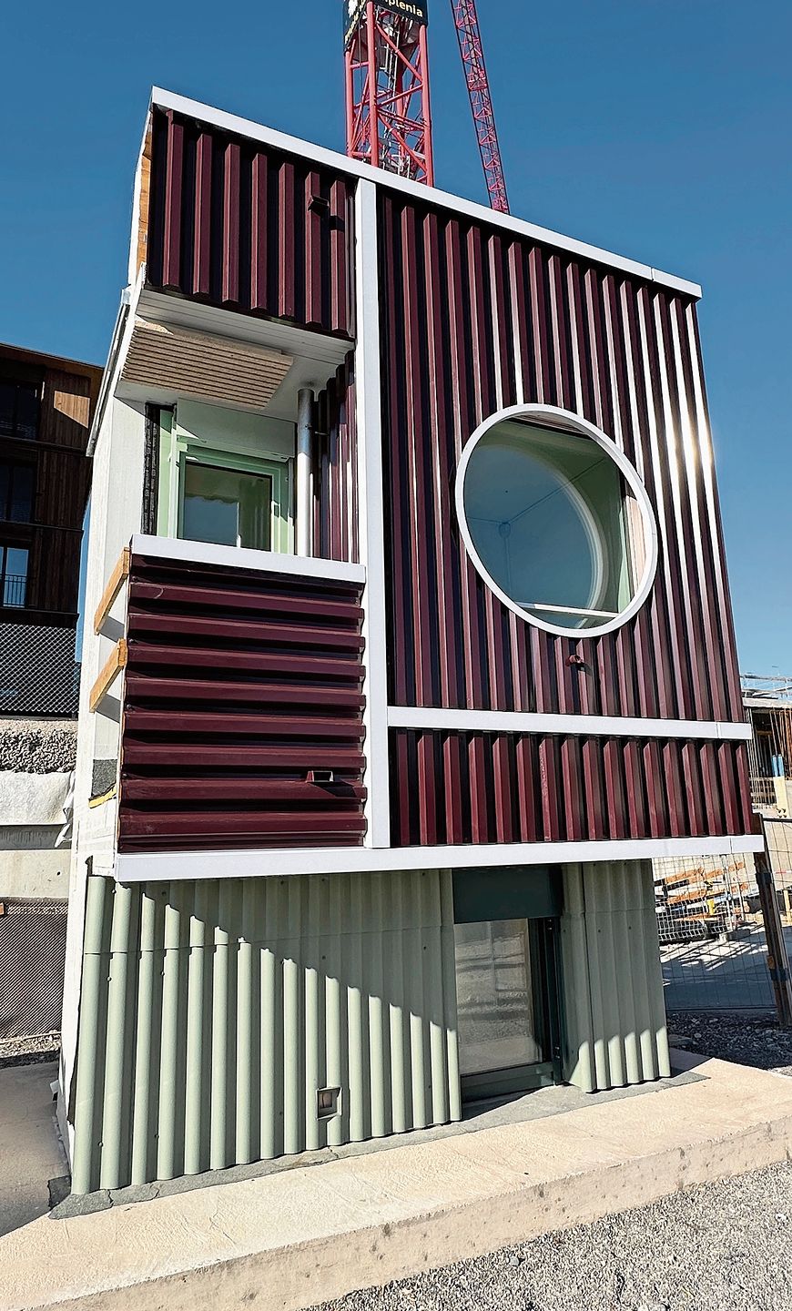 Muster: So könnten Teile der Nordbau-Fassade künftig aussehen.Bild: RAN