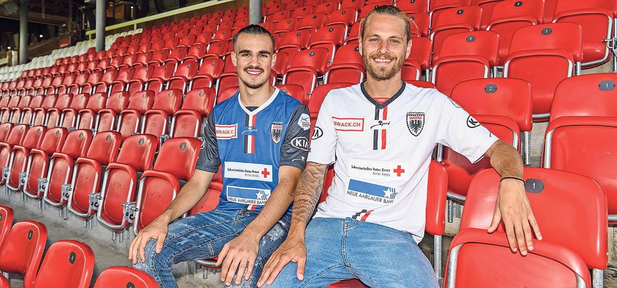 La_Fussball_Mit_neuem Flavio Caserta (links) und Olivier Jäckle | Der Landanzeiger