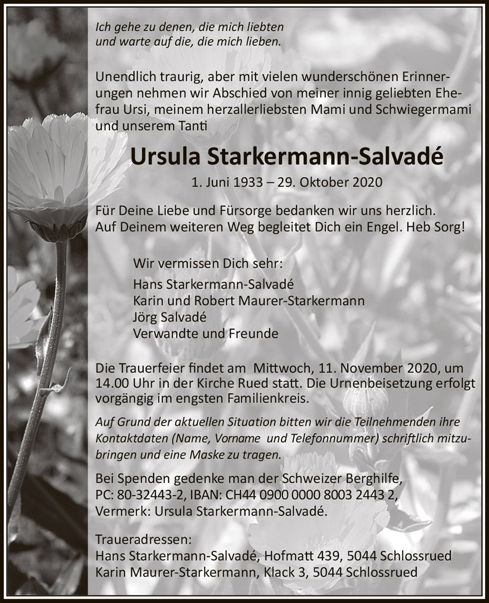 Ursula Starkermann-Salvadé | Der Landanzeiger