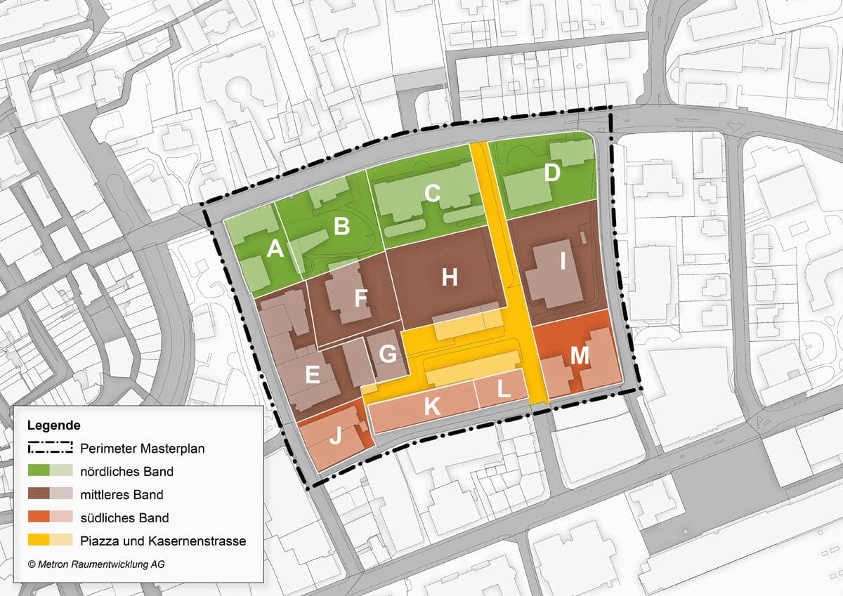 Pla_Sektoren_Kaserne Aarau_210305 Masterplan für Kasernenareal verabschiedet– 50 Jahre Qualität | Der Landanzeiger